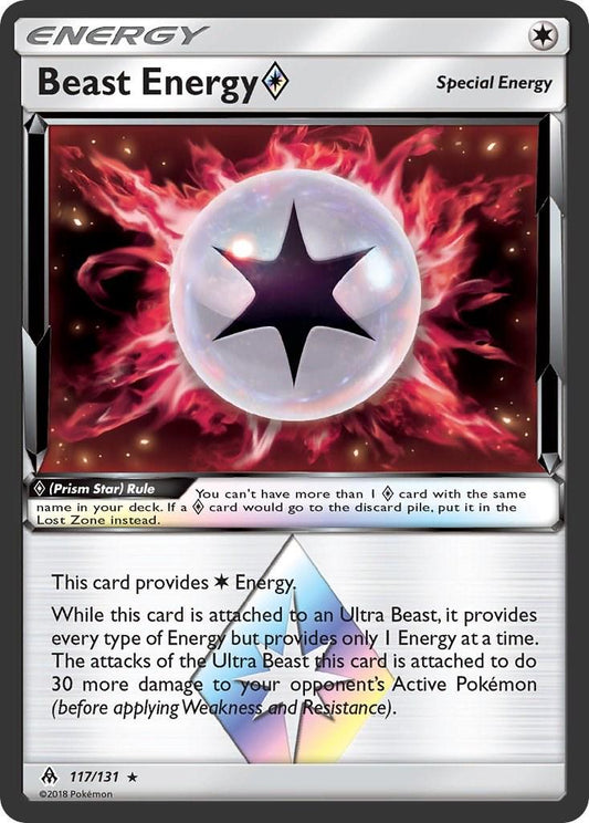 Beast Energy - 117/131 - Prism Star Rare