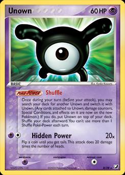 Unown - X/28 - Holo rare