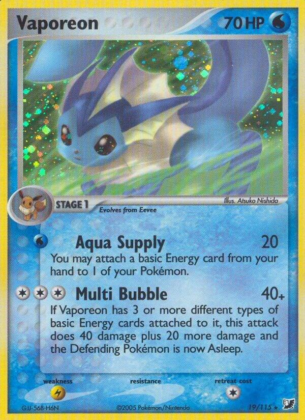 Vaporeon - 19/115 - Holo rare