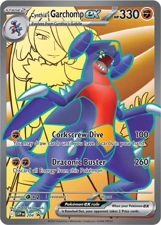 Cynthia´s Garchomp ex - SVP204 - Full art promo