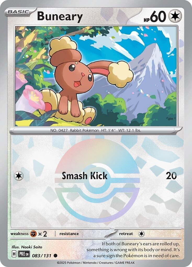 Buneary - 083/131 - Pokeball holo common