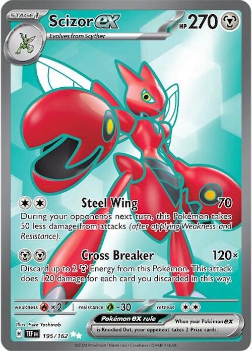 Scizor ex - 195/162 - Full art Ultra Rare