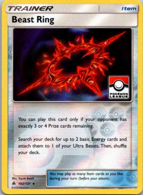 Beast Ring - 102/131 - rare league promo
