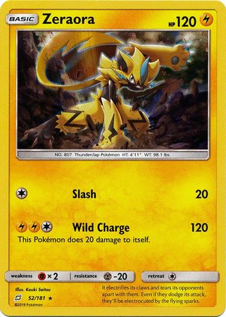Zeraora - 52/181 - Holo Rare
