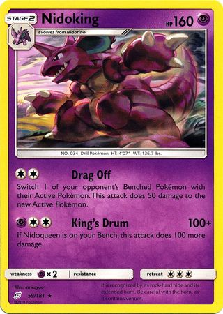 Nidoking - 59/181 - Rare