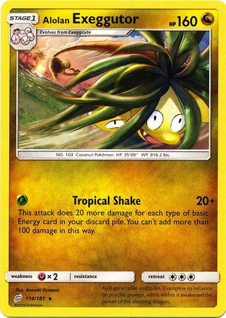 Alolan Exeggutor - 114/181 - Rare