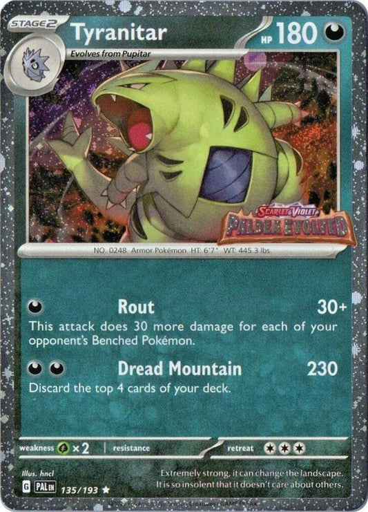 Tyranitar - 135/193 - Rare Stamped