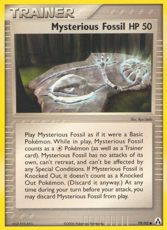 Mysterious Fossil HP50 - 79/92 - Common