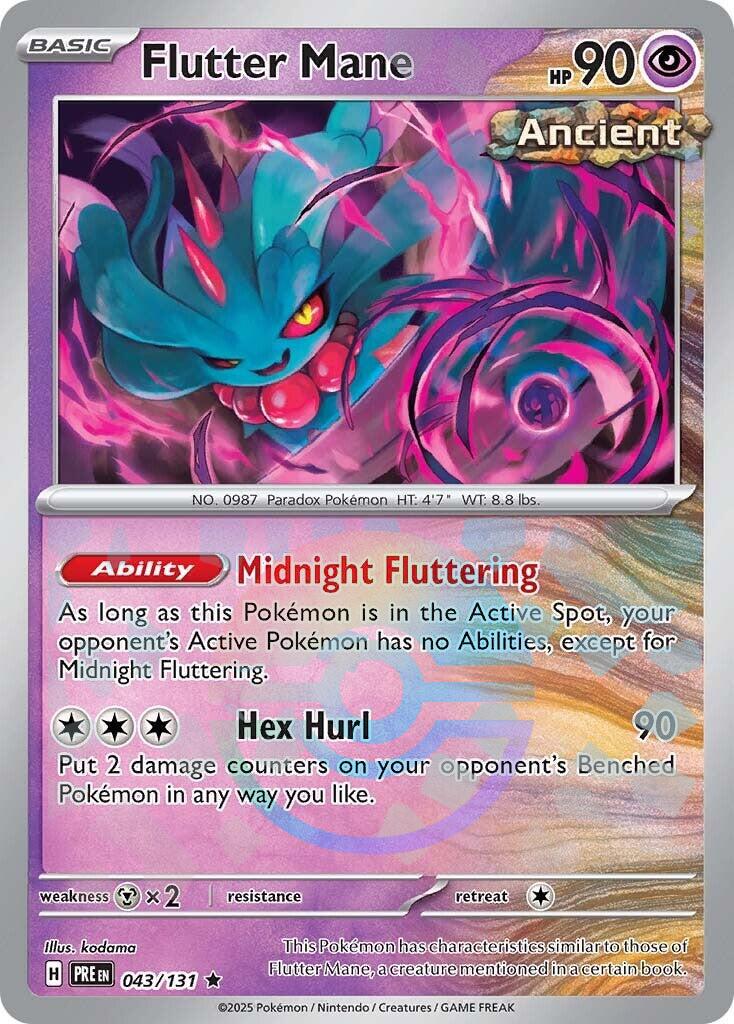 Flutter Mane - 043/131 - Pokeball holo rare