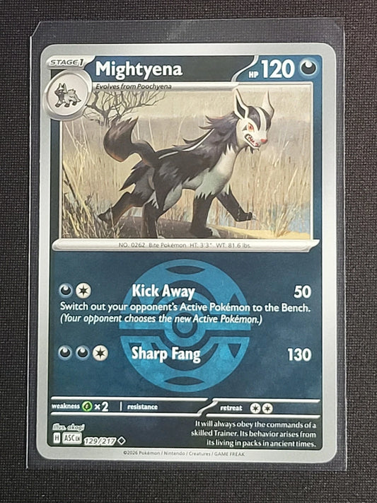 Mightyena - 129/217 - Uncommon Reverse Dusk Ball
