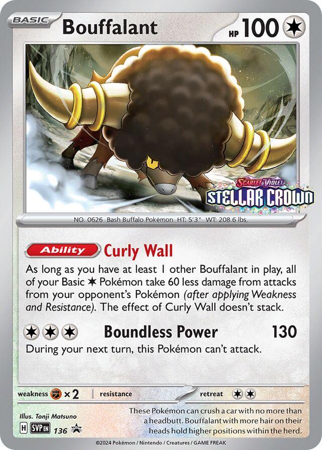 Bouffalant - SVP136 - prerelease holo promo