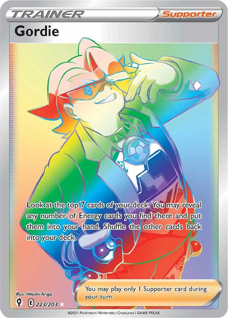 Gordie - 223/203 - Full art Hyper rare