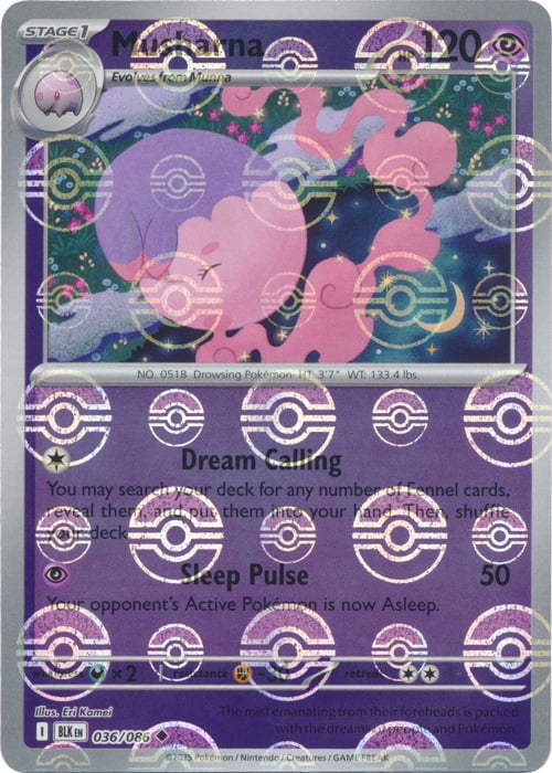 Musharna - 036/086 - Uncommon - Pokéball reverse holo