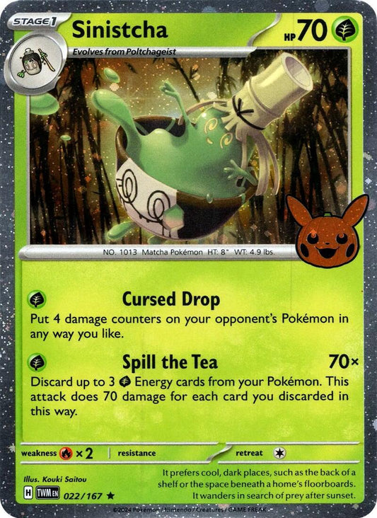 Sinistcha - 022/167 - Rare Trick or Trade