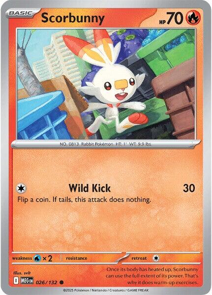 Scorbunny - 026/132 - Common Reverse Holo