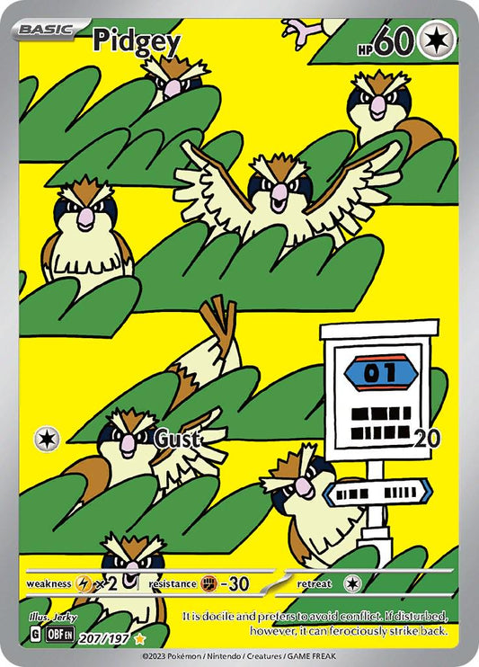 Pidgey - 207/197 - Illustration Rare