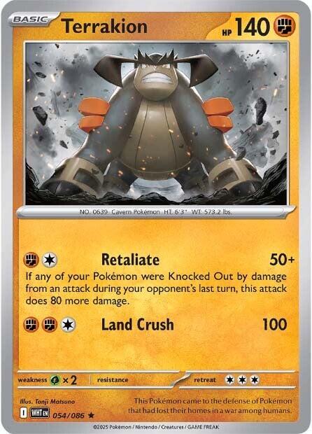 Terrakion - 054/086 - Pokemon White Flare