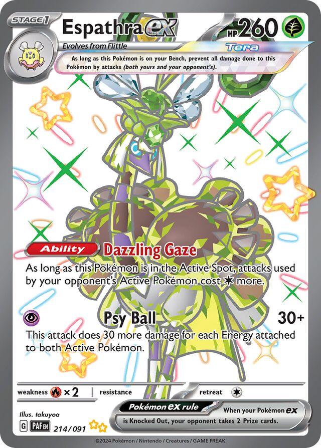Espathra ex - 214/091 - Shiny Ultra Rare