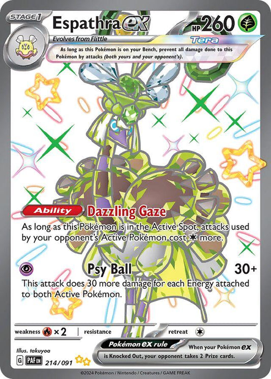 Espathra ex - 214/091 - Shiny Ultra Rare