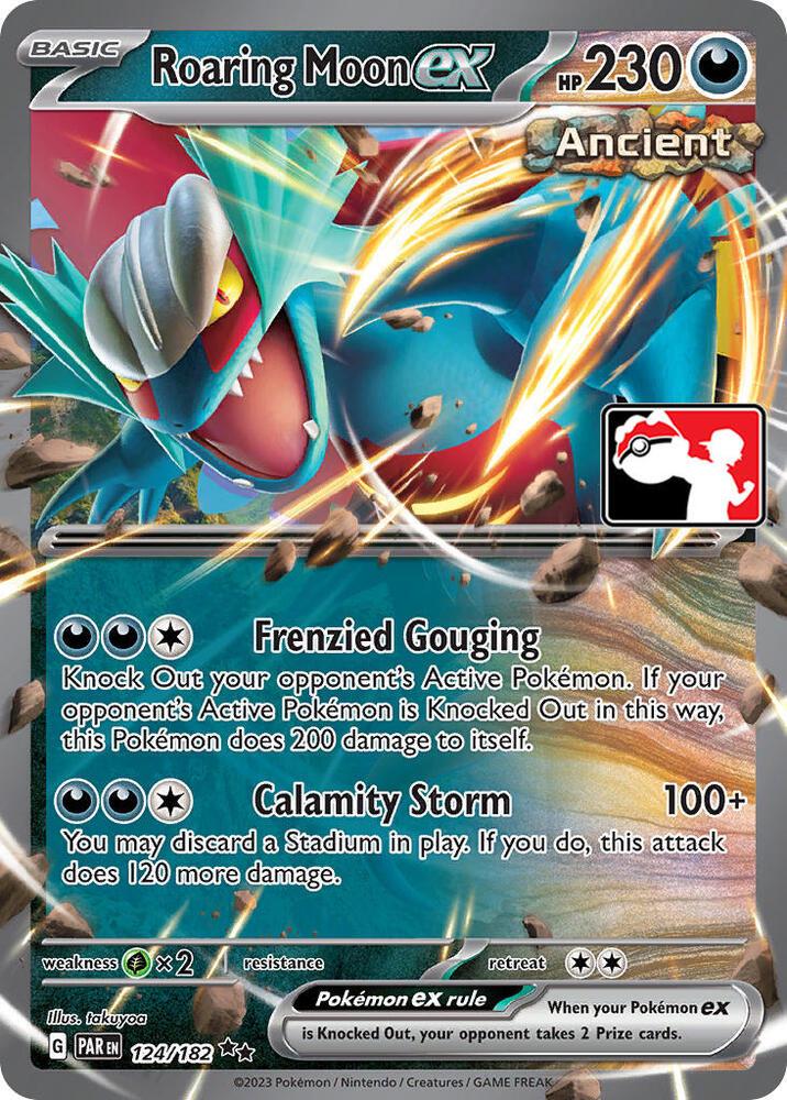 Roaring Moon ex - 124/182 - Ultra Rare Prize Pack