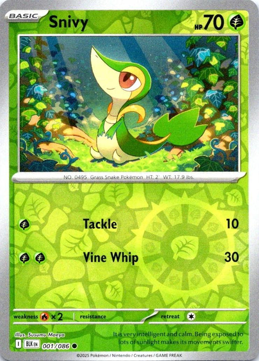 Snivy [Reverse] 001 /086Pokemon Black Bolt
