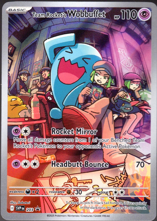 Team Rocket´s Wobbuffet - SVP203 - Illustration Rare Promo