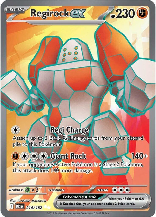 Regirock - 214/182 - Full art ultra rare