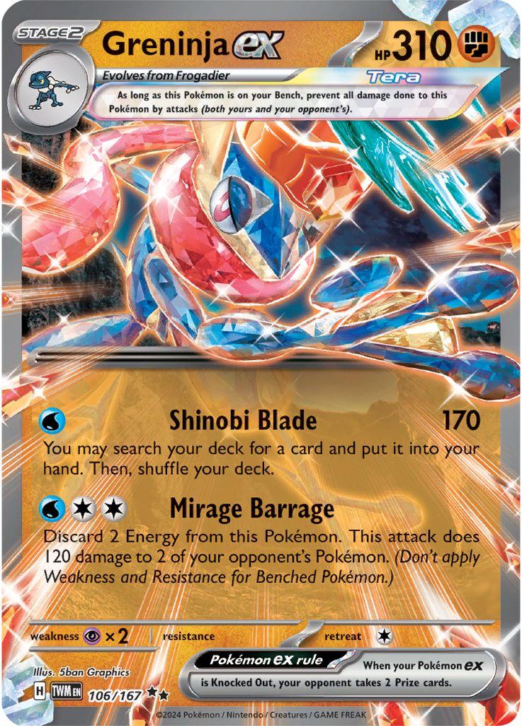 Greninja ex - 106/167 - Ultra rare