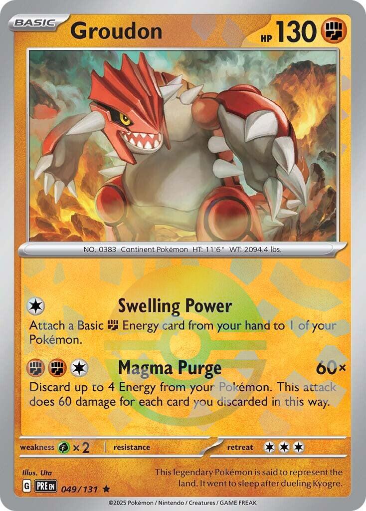 Groudon - 049/131 - pokeball rare