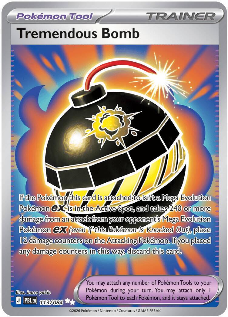 Tremendous Bomb - 113/084 - Full art ultra Rare