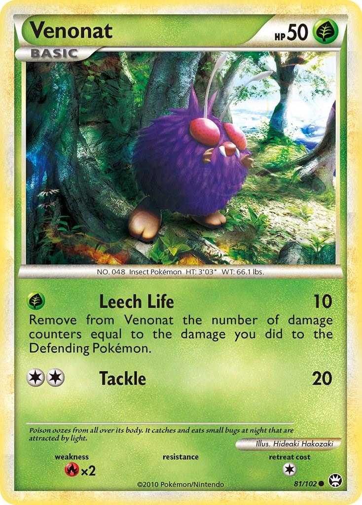 Venonat - 81/102 - Common reverse