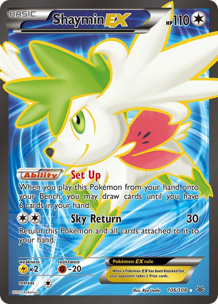 Shaymin ex - 106/108 - Full art ultra Rare