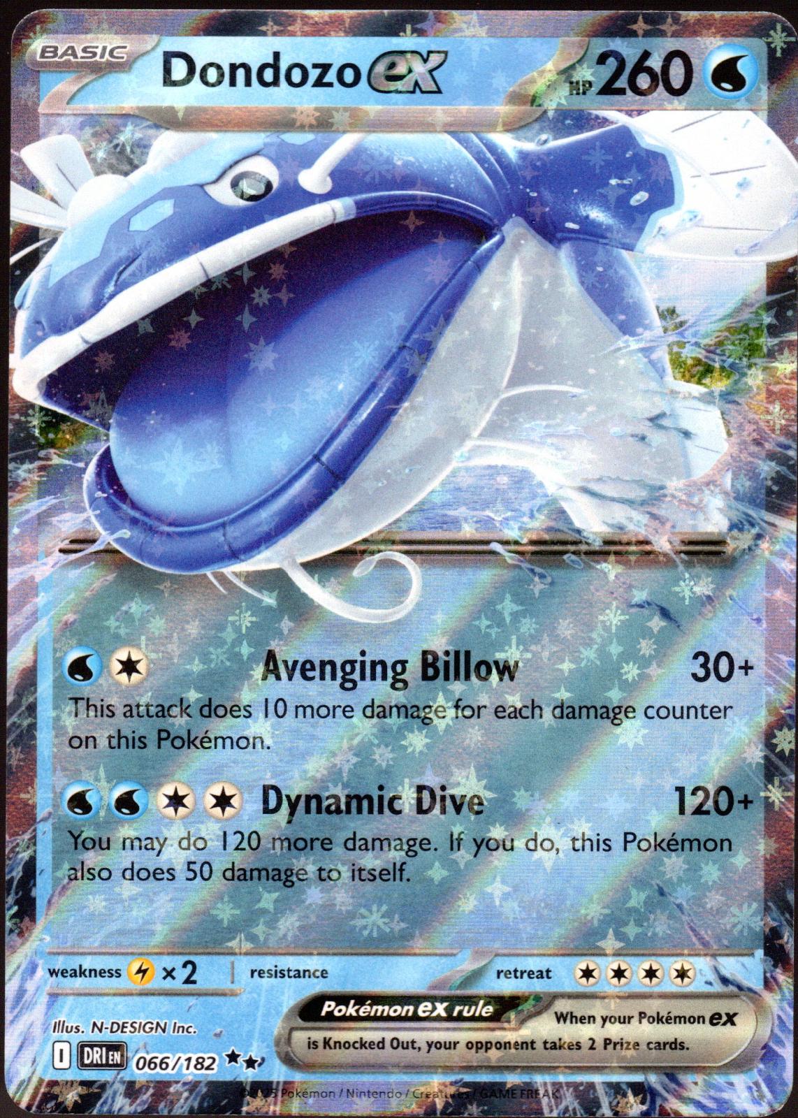 Dondozo ex- 066/182 Ultra Rare