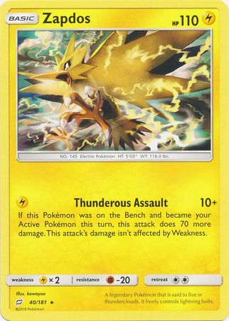 Zapdos - 40/181 - Rare
