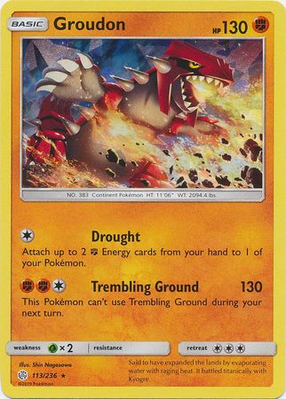 Groudon - 113/236 - Shattered Holo Rare