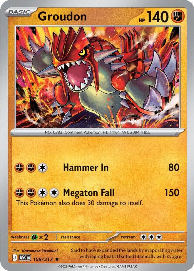 Groudon - 108/217 - Holo Rare