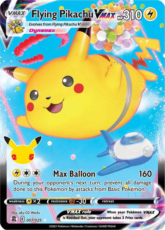 Flying Pikachu VMAX - 007/025 - Dañada