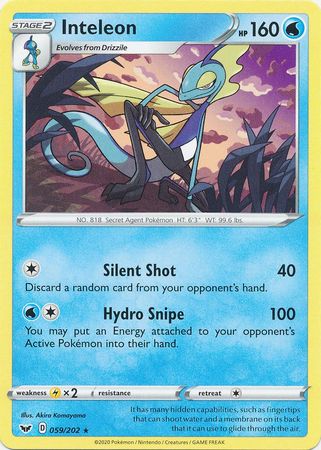 Inteleon - 059/202 - Rare shattered holo
