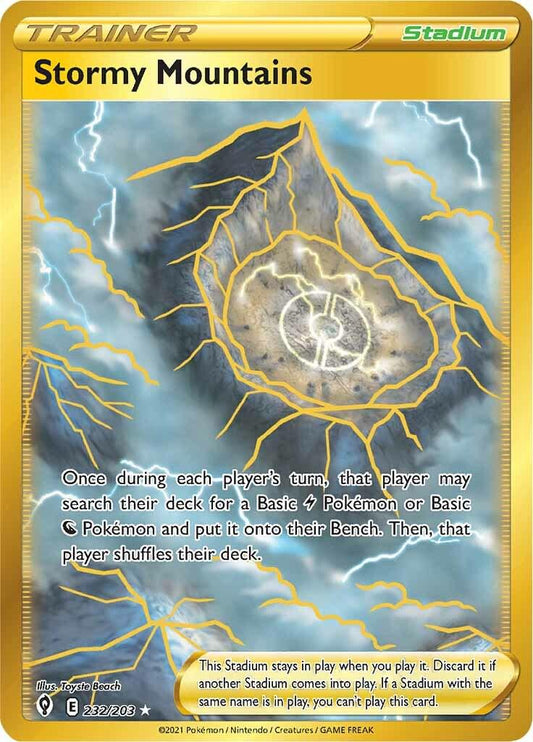 Stormy Mountains - 232/203 - Secret Rare Gold