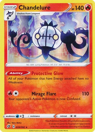 Chandelure - 033/192 - Holo Rare