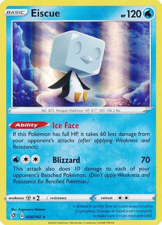 Eiscue - 054/192 - Holo Rare