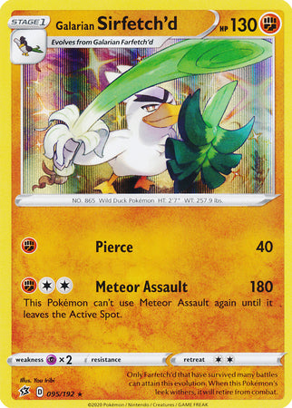 Galarian Sirfetch'd - 095/192 - Holo Rare