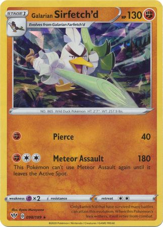 Galarian Sirfetch'd - 098/189 - Shattered Holo Rare