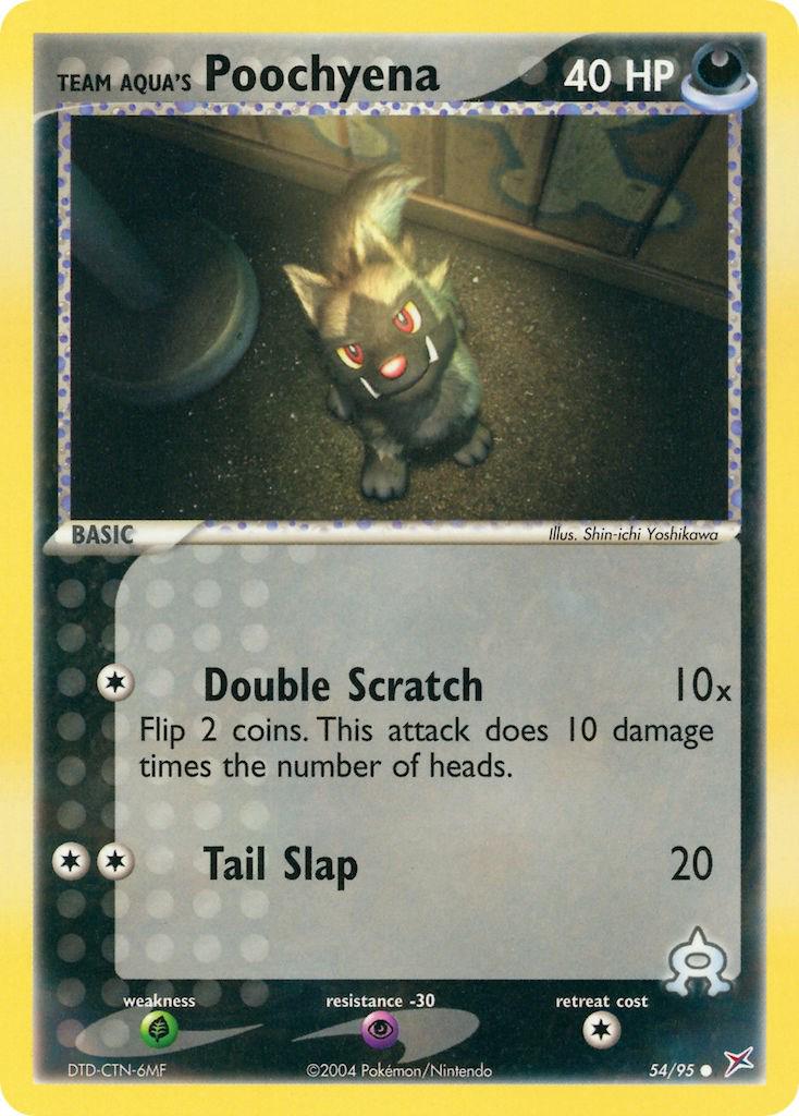 Team aqua´s Poochyena - 54/95 - Common