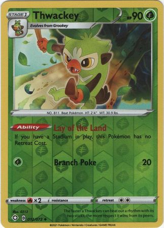 Thwackey - 012/072 - Uncommon Reverse Holo