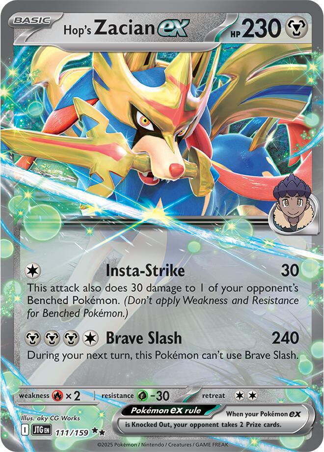 Hop´s Zacian ex - 111/159 - ultra rare