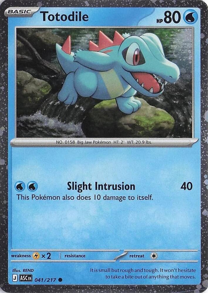 Totodile - 041/217 - Common Cosmos Holo Promo