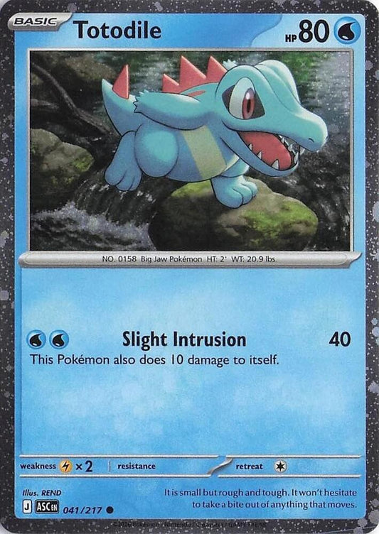 Totodile - 041/217 - Common Cosmos Holo Promo