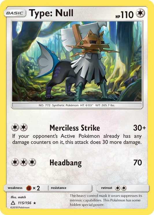 Type: Null - 115/156 - Rare
