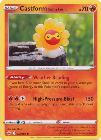 Castform Sunny Form - 022/198 - Common Yuka Morii